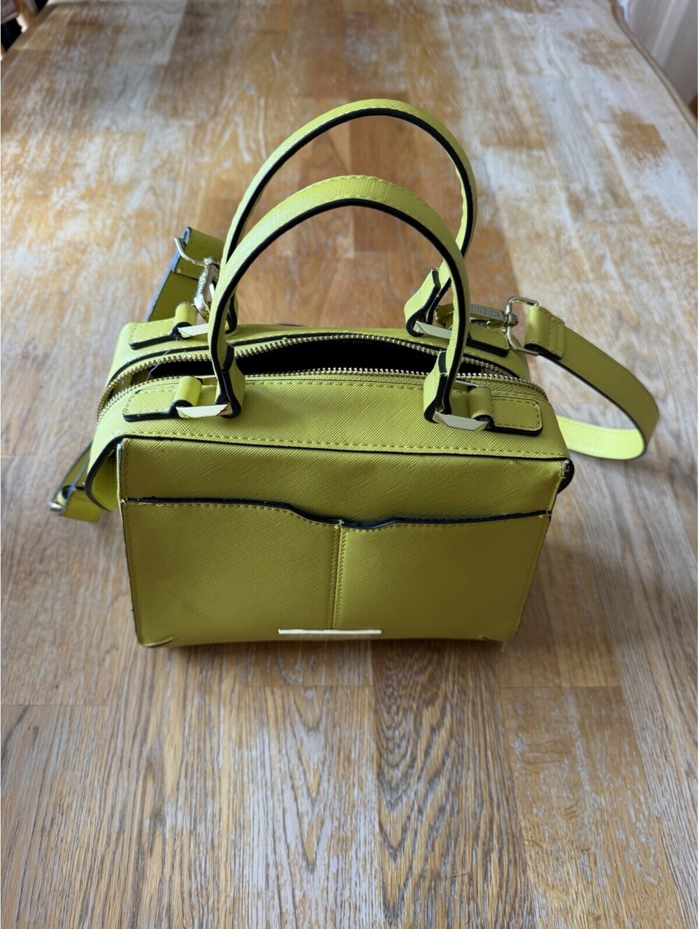 Steve Madden Faux Leather Yellow Brees Purse
